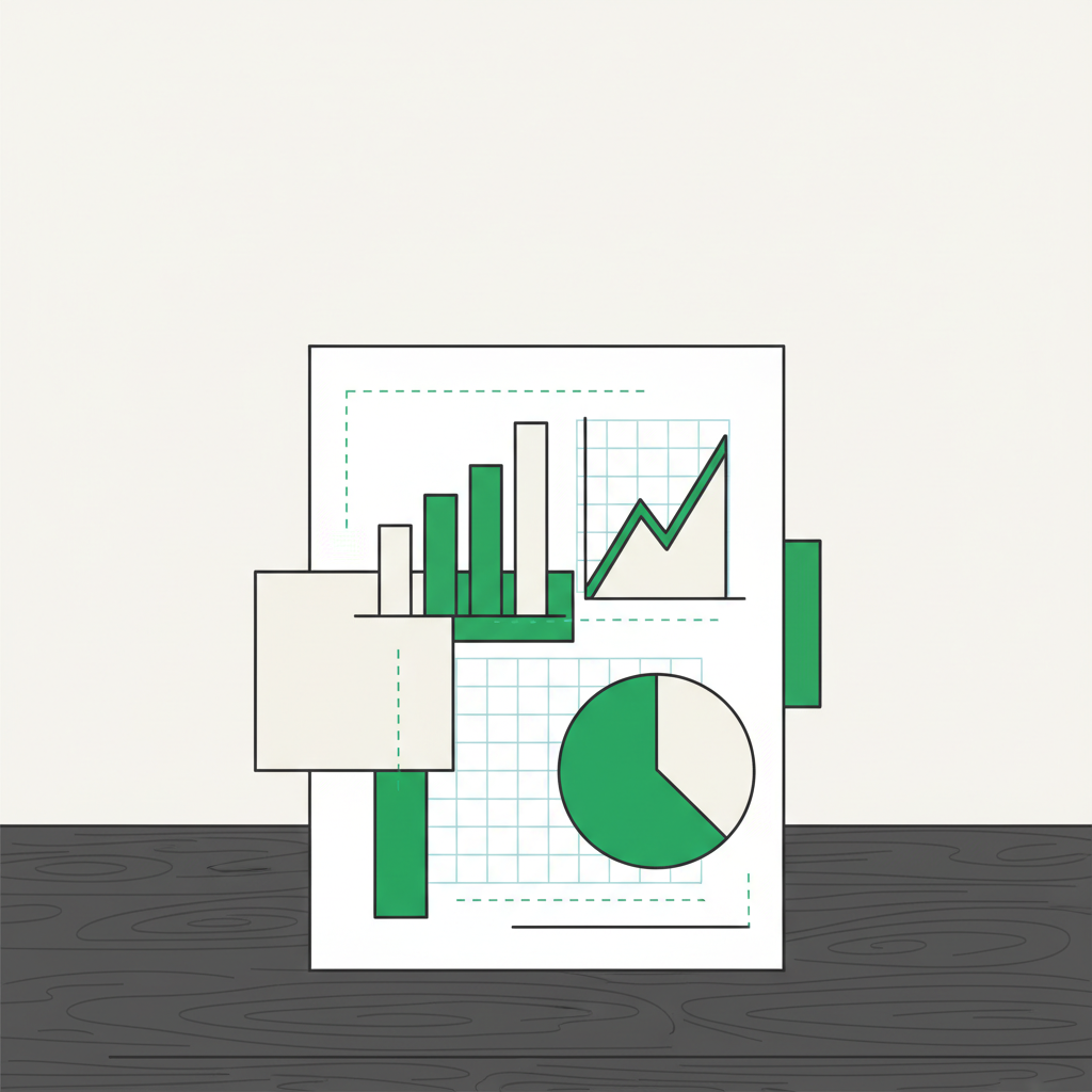 A blueprint document showing a strategic SEO plan, laid out on a dark wooden desk.